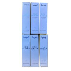 6 x Supergoop Zinc Screen SPF 40 1.7 Oz (PLEASE READ)